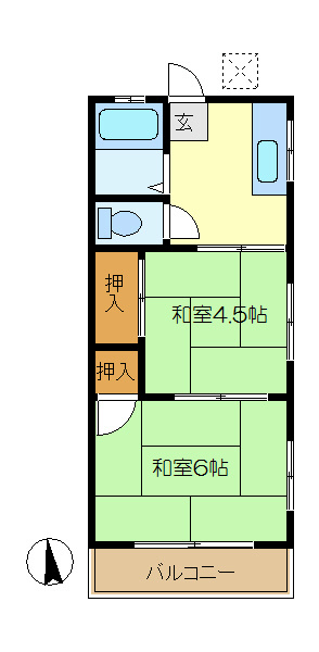 第二菱沼コーポ 間取り