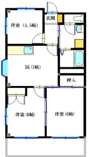 サンコート中里台パートⅤ 間取り