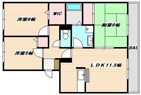 ラ・ヴェルドミール 間取り
