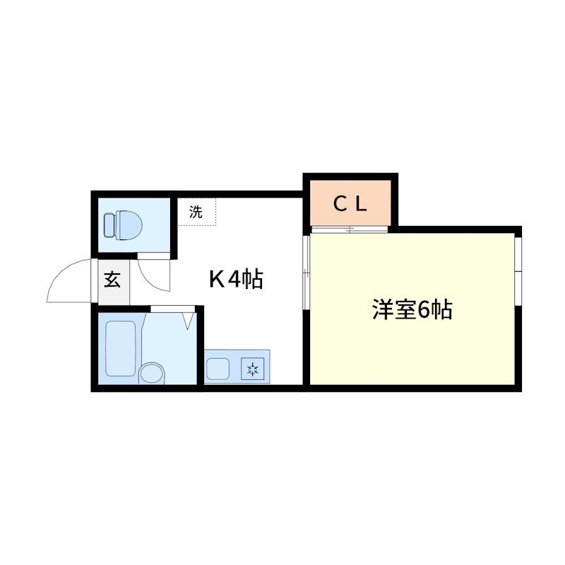 ユニオンハイツ鹿島田　A棟 間取り