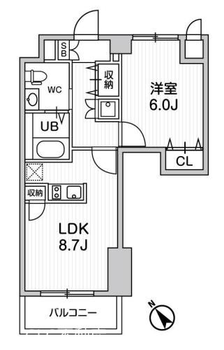 市川妙典レジデンス 間取り図