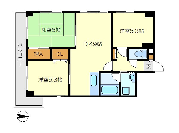 クレール　ミヤ 間取り