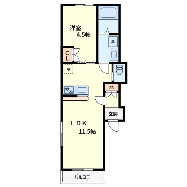 マイトリー 302号室 間取り