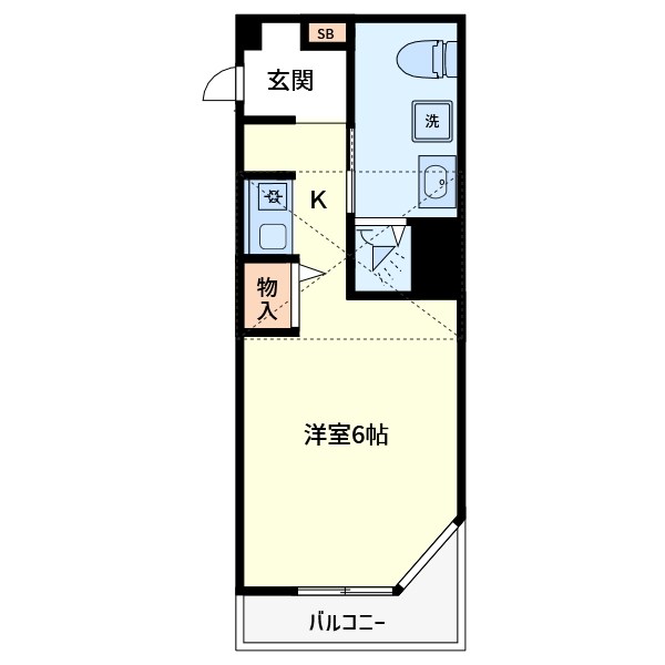 ベインテトレス天神台 308号室 間取り