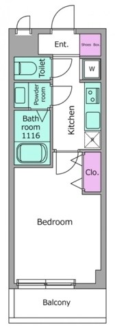 ＬＯＣ&rsquo;Ｓ　ＹＯＫＯＤＡＩ 204号室 間取り
