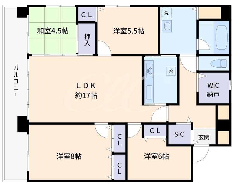 ル・パルクメゾン蒔田 間取り