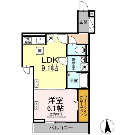 D Paina 旭町 間取り図