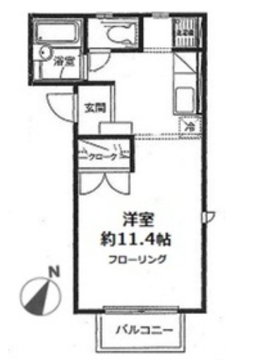 エルパティオ 102号室 間取り