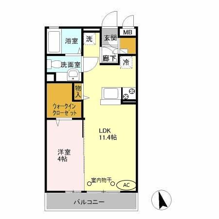 KOMUKAI　Residence  間取り
