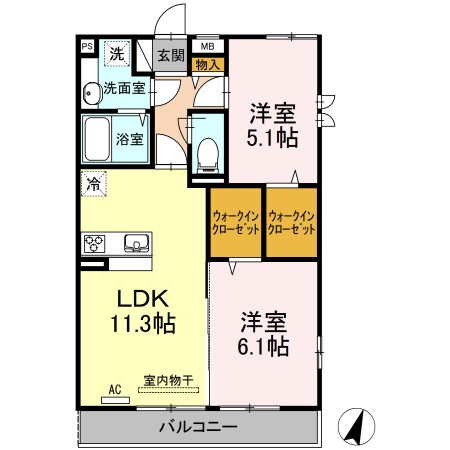 グリーングラス  間取り