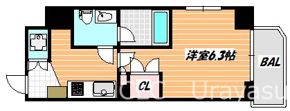 グランカーサ浦安 間取り図
