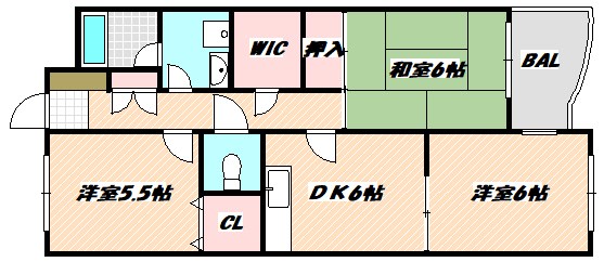 M&amp;rsquo;S　FLAT 間取り図