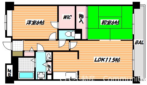 クリサンテーム妙典 間取り図