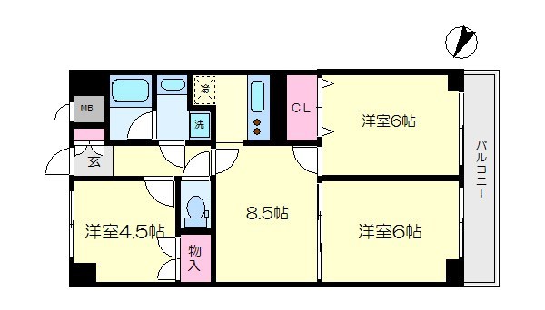 リバーヒルズマンション 間取り