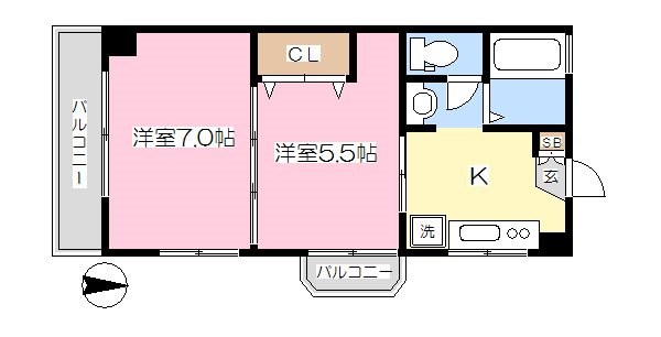 深瀬ハイツ 間取り