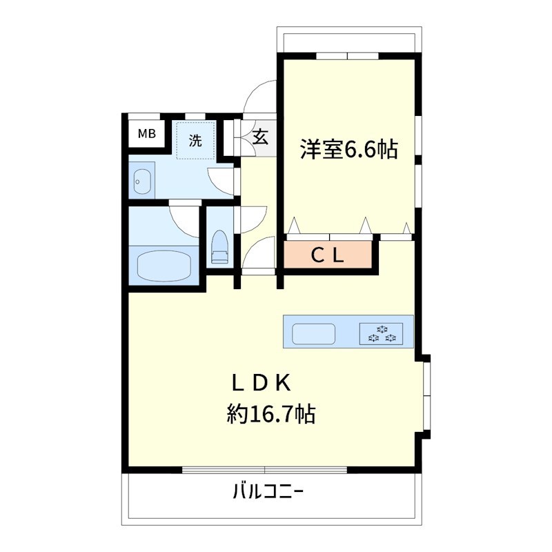 CASA　LIVERTA 401号室 間取り