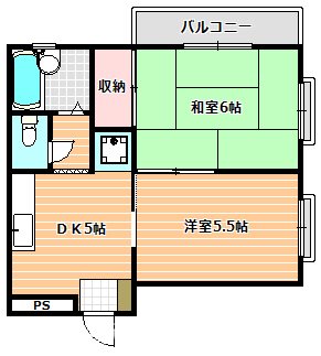 クレール五番館 間取り