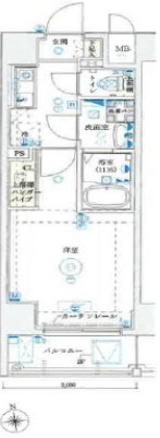 ジニーハウス川崎大師 602号室 間取り