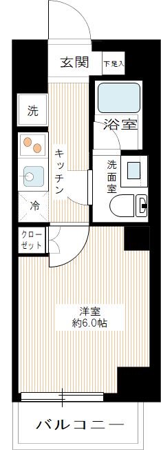 ＳＱＵＡＲＥ ＣＩＴＹ ＴＳＵＲＵＭＩ ＲＩＶＥＲＳＩＤＥ 間取り