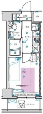 フェルクルールプレスト川崎アリビエ 205号室 間取り