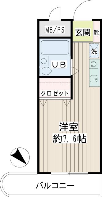 エクセレンス岸谷 間取り図