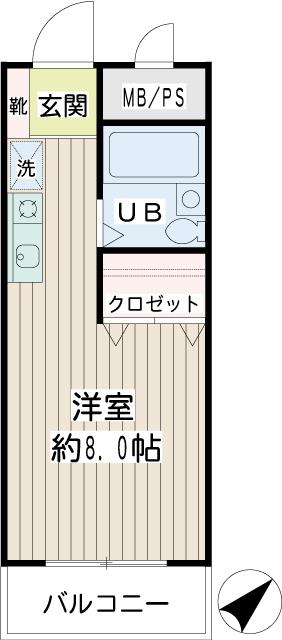 エクセレンス岸谷 間取り図