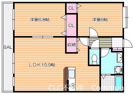 アリエルコート 間取り図