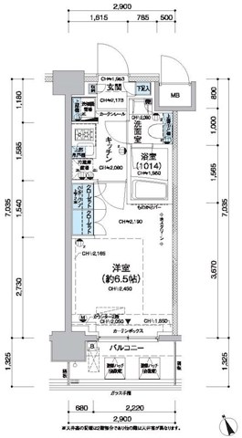 レジディア蒲田Ⅴ 間取り