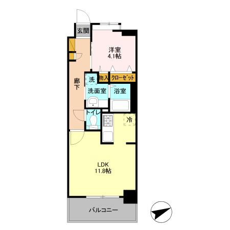 クレアガーデン 間取り図