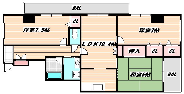 ライツ妙典 間取り図