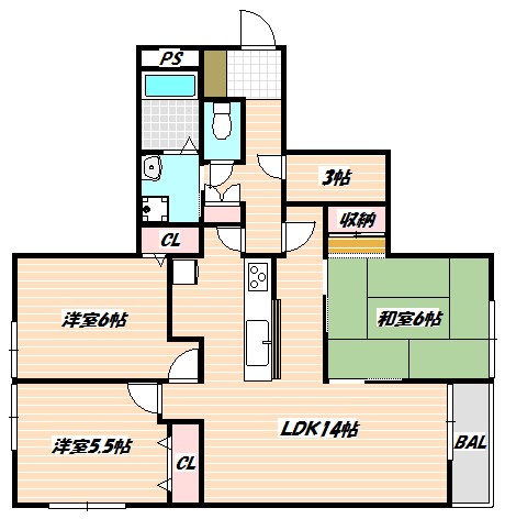 プラムロイヤル原木中山 間取り図