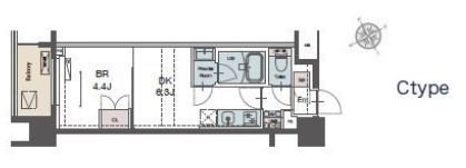ラグゼナ磯子 103号室 間取り
