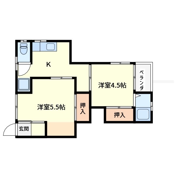 ゆき荘 間取り図