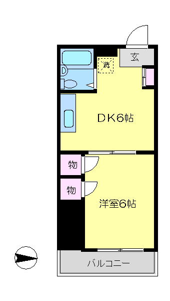 パークサイドパレス内海 間取り