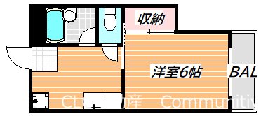 トーシンハイツ堀江 間取り