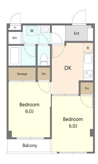 サンピア杉田 203号室 間取り