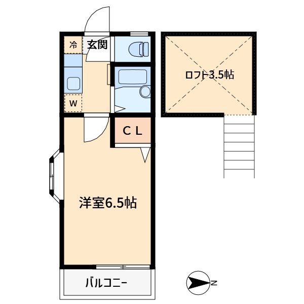 メゾン・ド・マキ 201号室 間取り