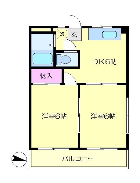 ニューストンハイム 間取り図