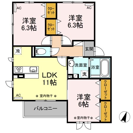 ヴューテラス寺尾の森 間取り