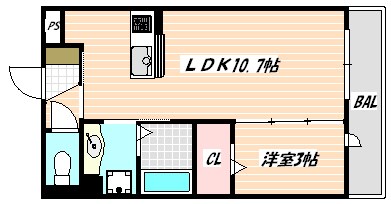 ハイデンス原木中山　Ａ棟 間取り図