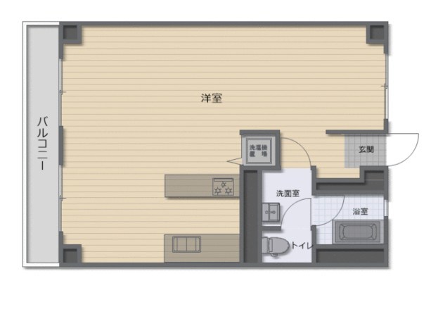 1106号室 間取り