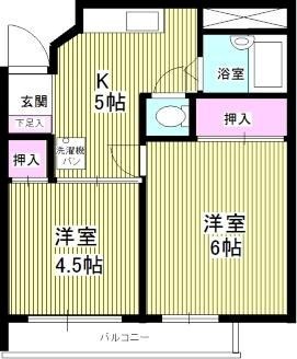 ロックヒルズ10 504号室 間取り