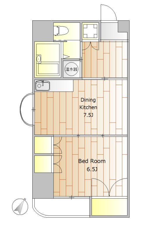 パレ・デ・モニュマン・オンダ 10-S号室 間取り