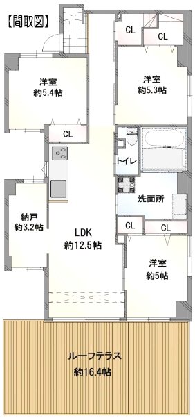 504号室 間取り