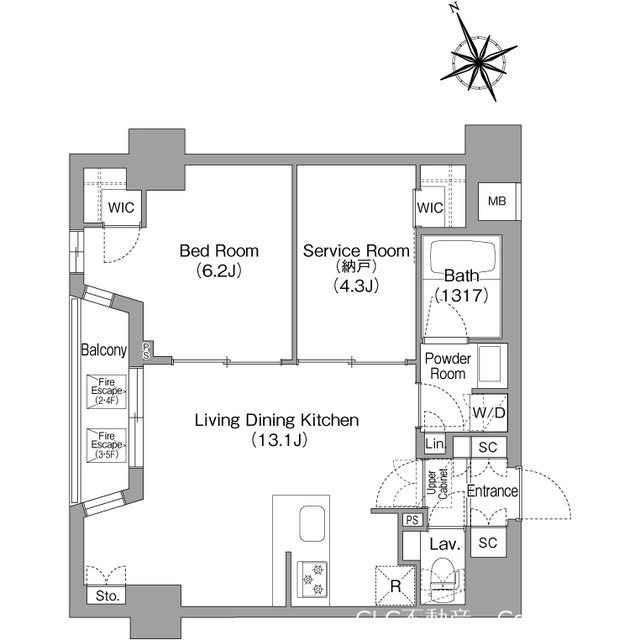 コンフォリア中葛西 間取り図