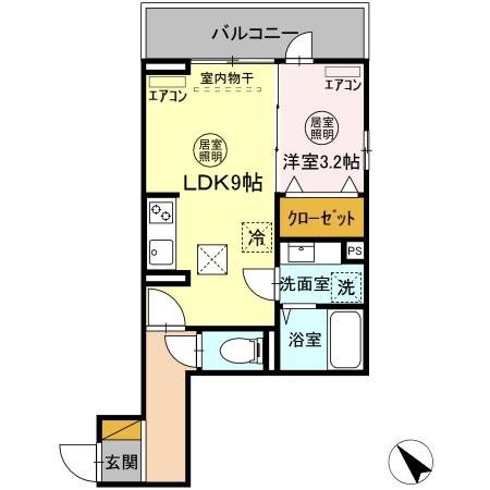 ガルデ妙典 間取り図