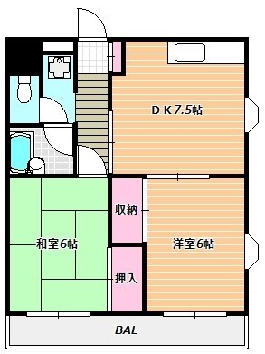 新潮通り一番館  間取り図
