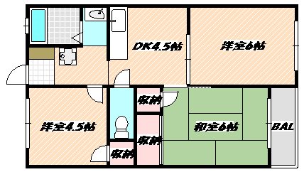 永井コーポラス  間取り図