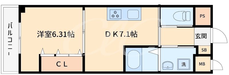 ウィンビュ三ツ沢 302号室 間取り