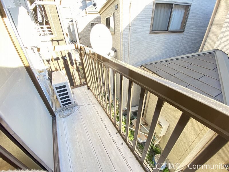 ハイツ庭 ベランダ